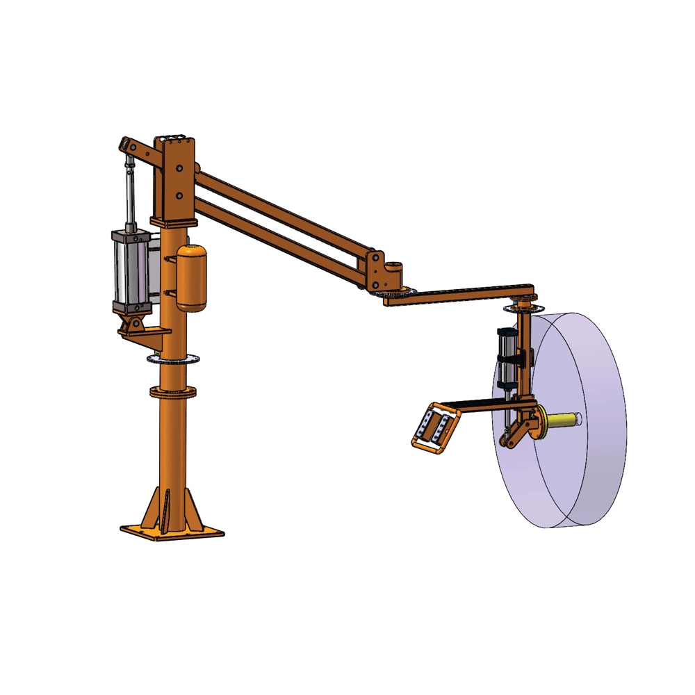 Bộ điều khiển nâng bằng khí nén công nghiệp 200kg với trục khí nén cho cuộn cuộn